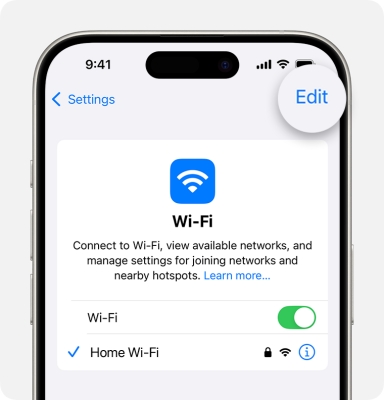 check all wifi password on iphone
