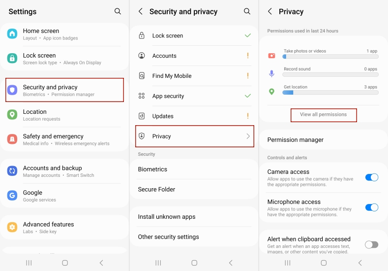 check app tracking android