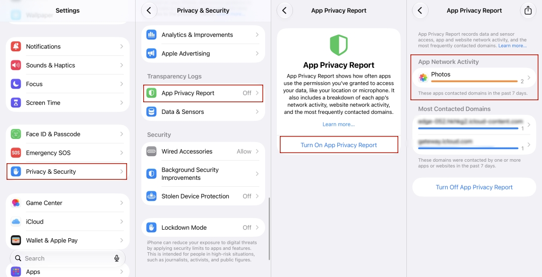 check app tracking iphone