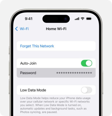 check current wifi password on iphone