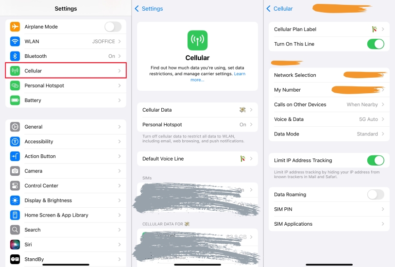check line status in iphone
