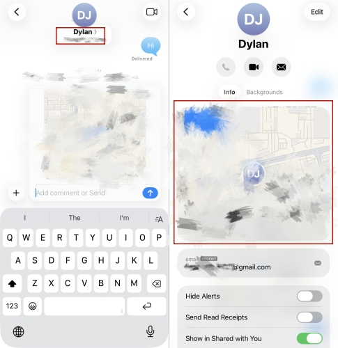 check location messages