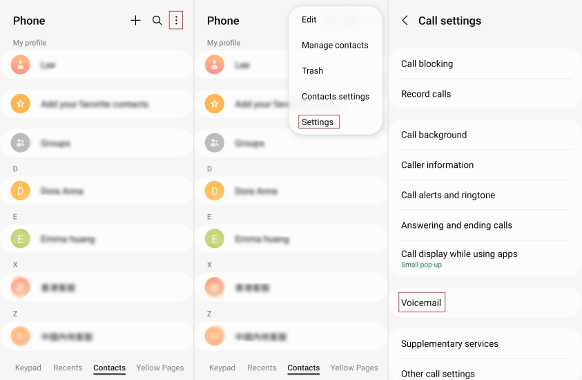 check voicemail on android