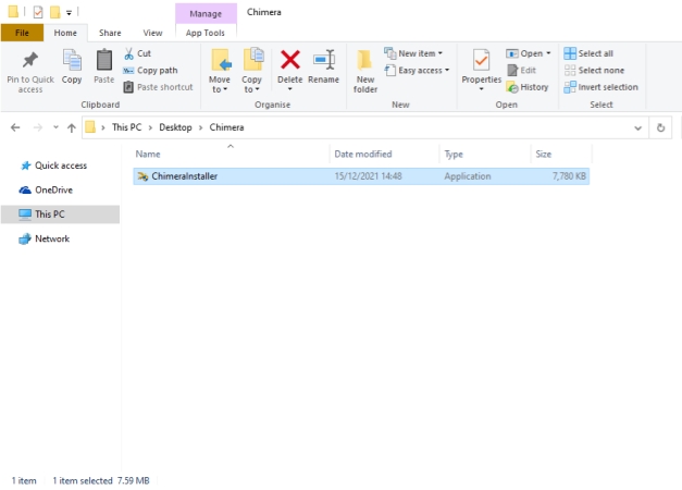 chimera tool download fold