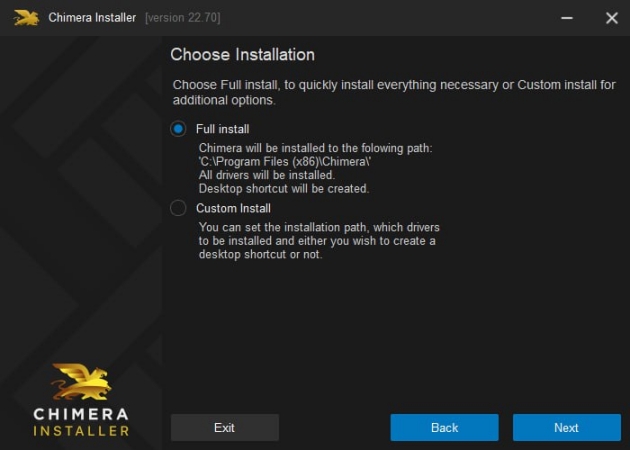chimera tool full install
