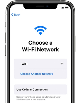 choose wifi network screen