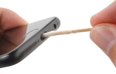 clean charging port