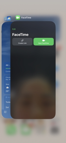 clsoe facetime on iphone