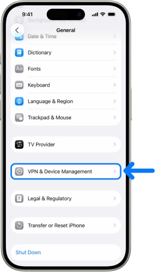 remove iphone mdm in settings
