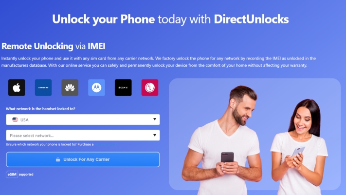 directunlocks main interface