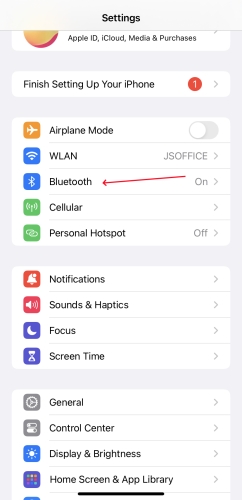 disable bluetooth in settings