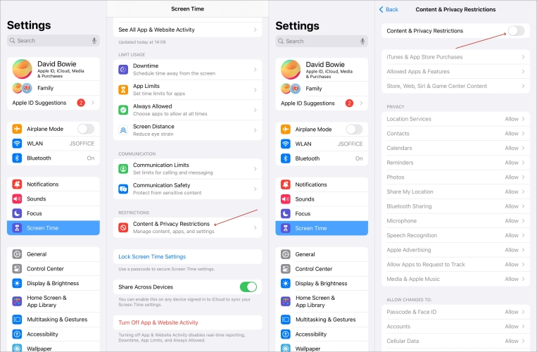 disable ipados12 or later restrictions
