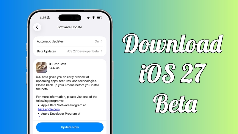download iOS 27 beta