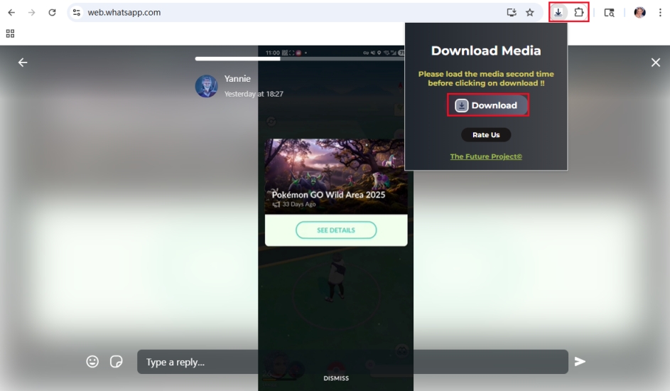 download whatsapp status video on web