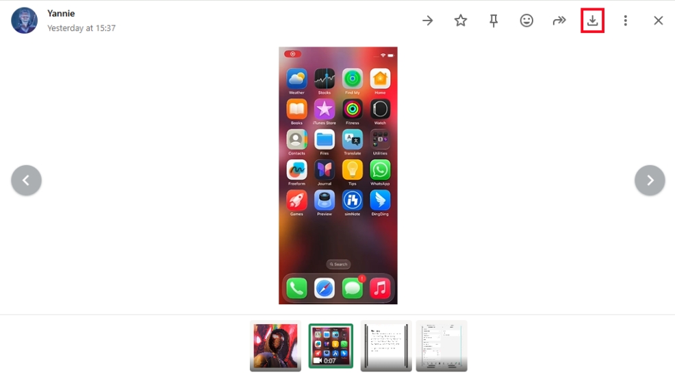 download video from whatsapp web