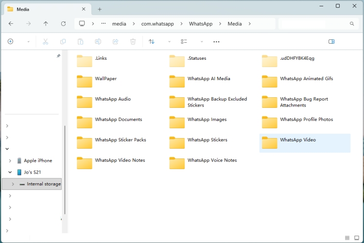 download whatsapp videos from android local storage to computer