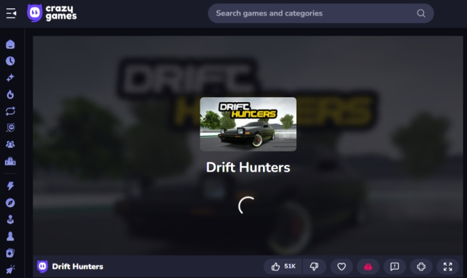 drift hunters on crazy games