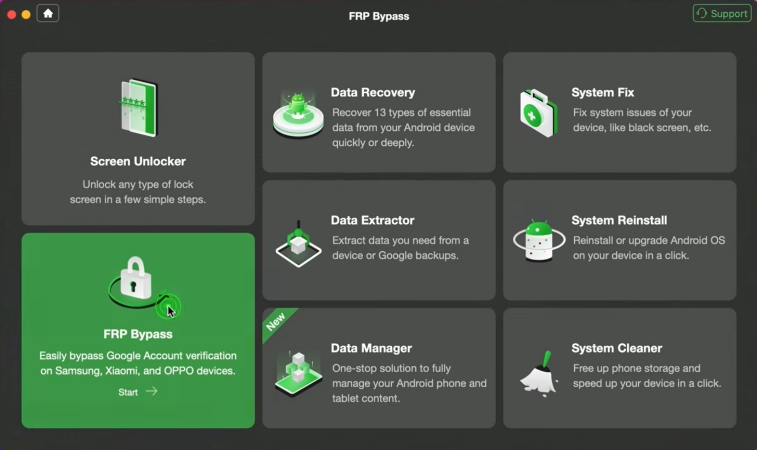 droidkit frp bypass main interface