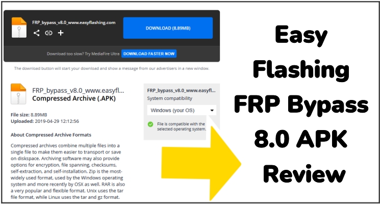easy flashing frp bypass 8.0 apk review