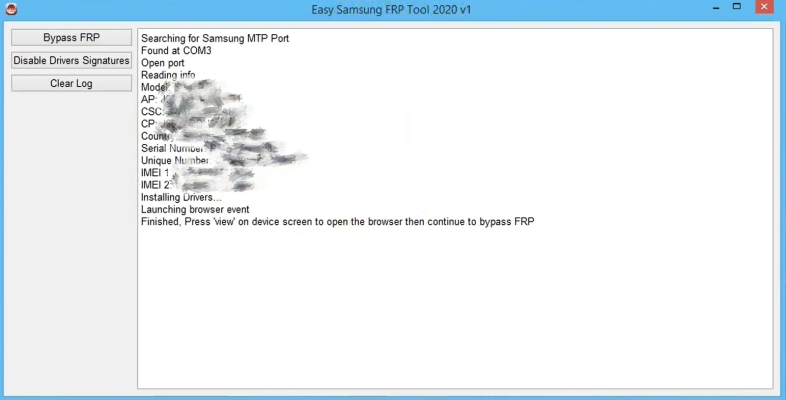 easy samsung frp tool