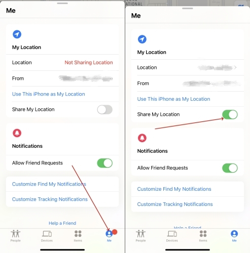 enable location services on iphone