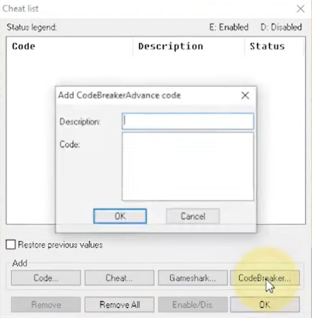 enter pokemon candy cheat code