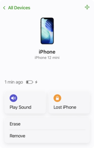 erase iphone via icloud
