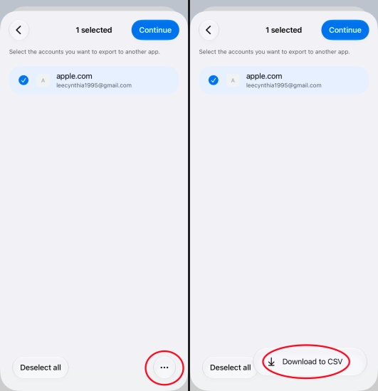 export chrome passwords on iphone