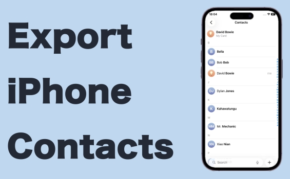 how to export contacts from iphone