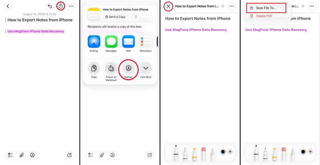 export iphone notes as pdf