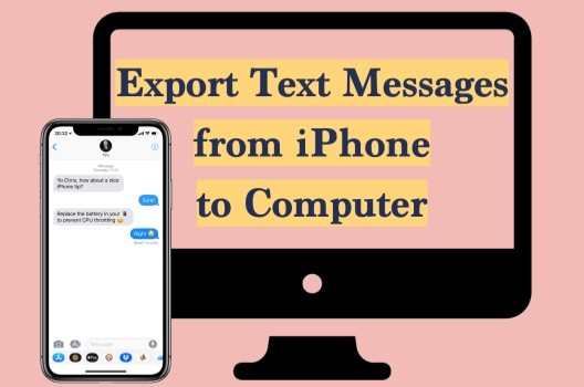 how to export text messages from iphone to computer