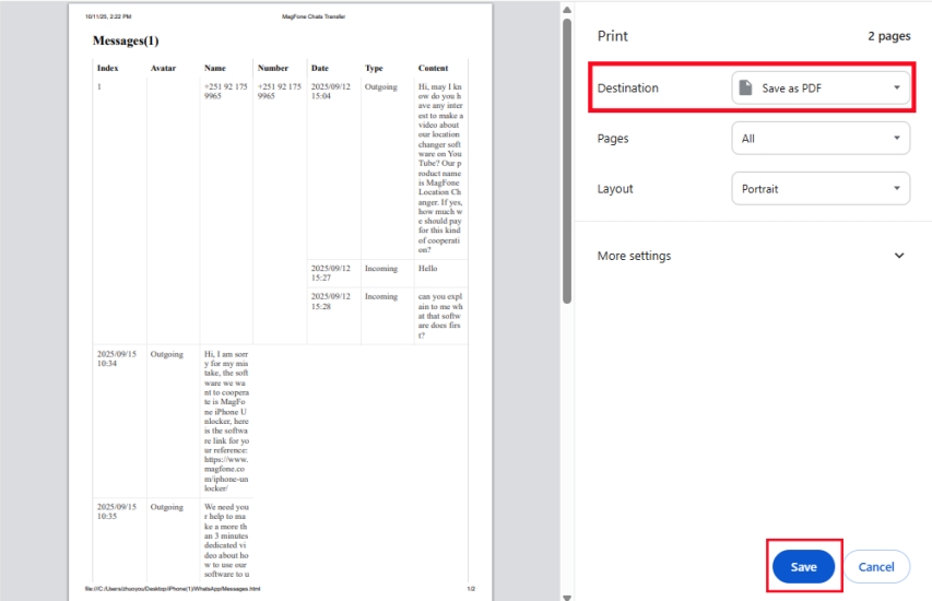 export whatsapp chat to pdf