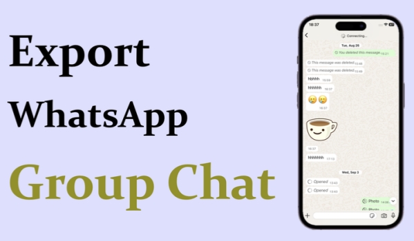 how to export whatsapp group chats