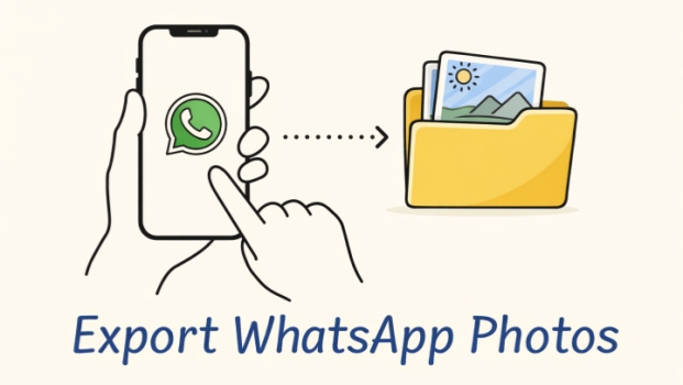 how to export whatsapp photos