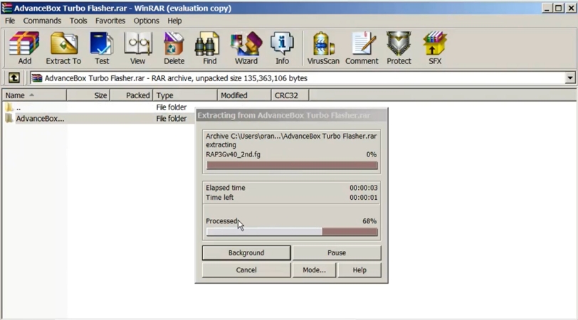 extract advance turbo flasher files