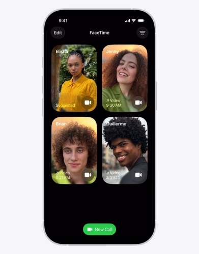 facetime call history on iphone