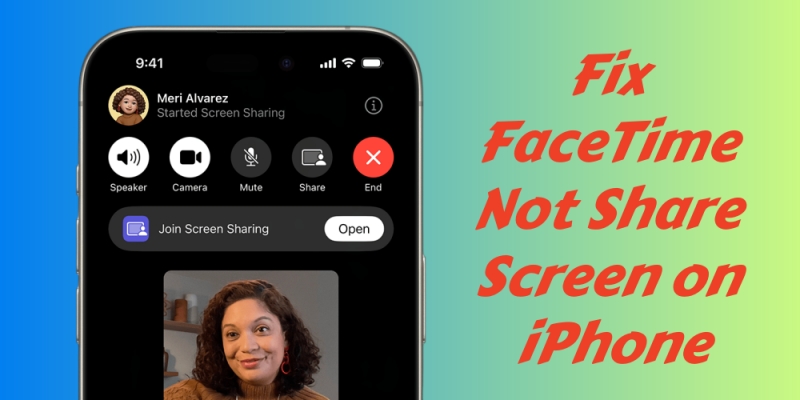 fix screen share not working on facetime