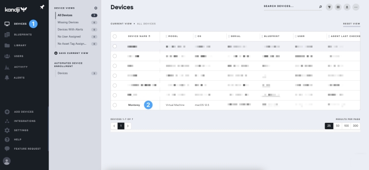 find device in kandji