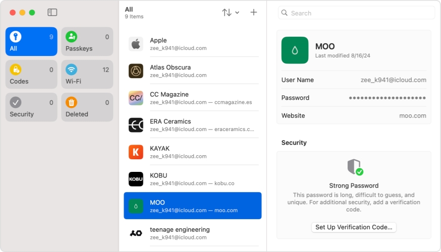 find safari password in passwords app