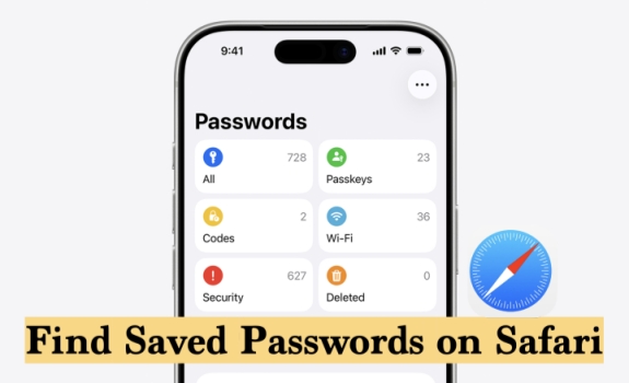 how to find saved passwords on safari