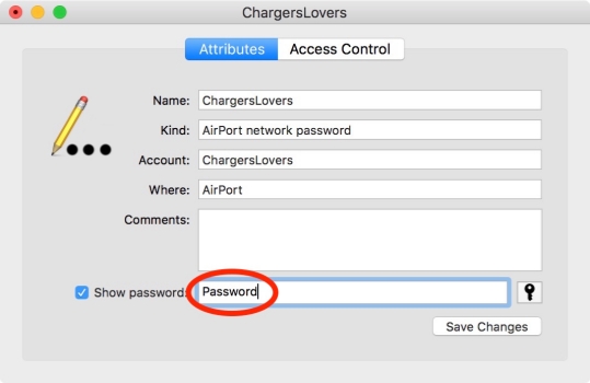 find wifi password in keychain access