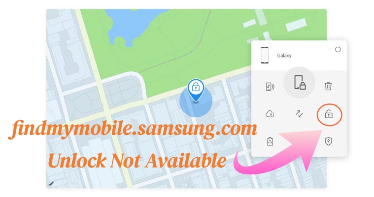findmymobile.samsung.com unlock not available