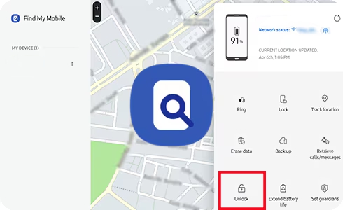 findmymobile.samsung.com unlock