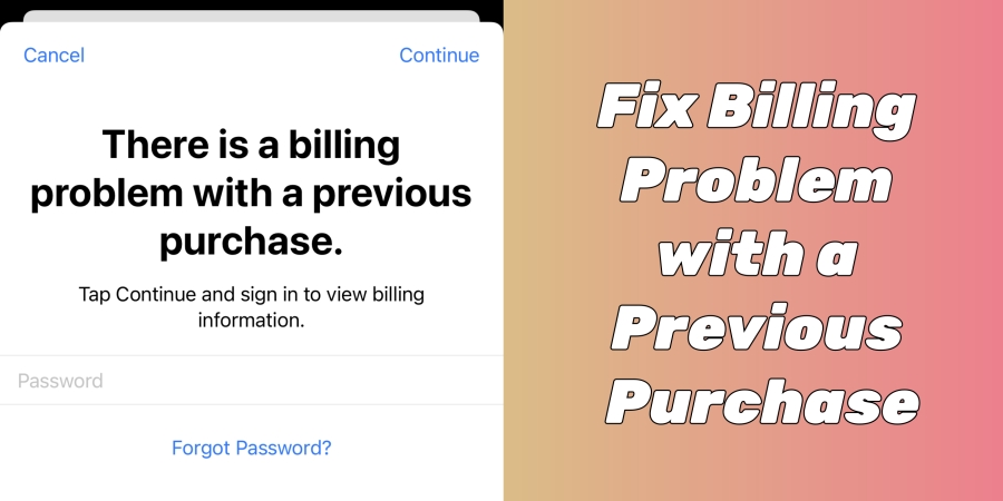 fix billing problem with previous purchase