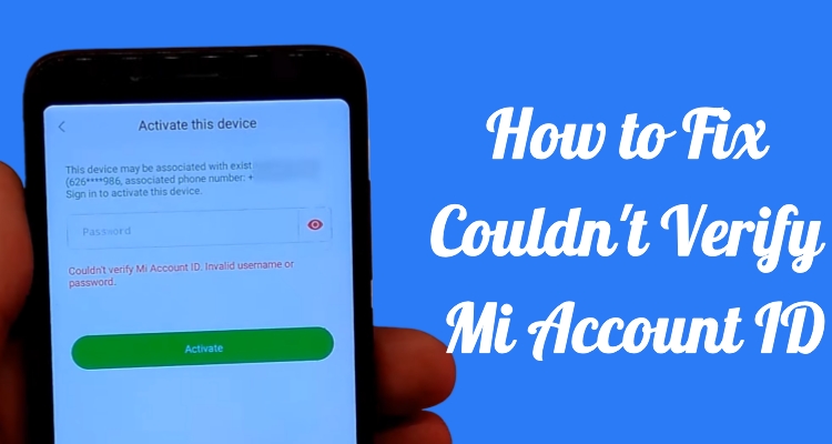 fix couldnt verify mi account id
