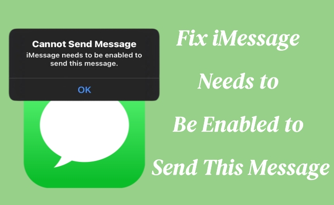 fix imessage needs to be enabled