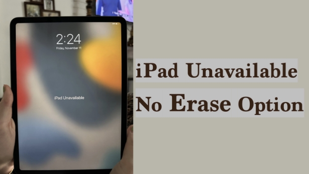 how to fix ipad unavailable with no erase option