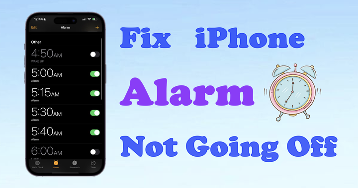 fix iphone alarm not going off
