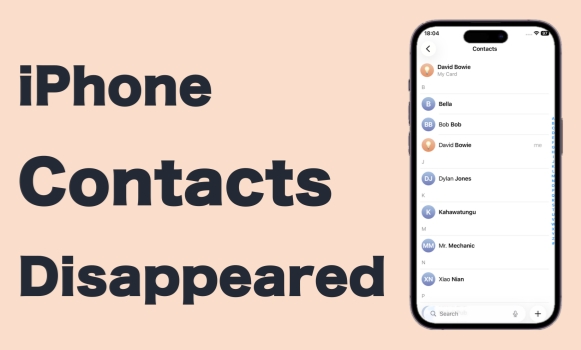 fix iphone contacts disappeared