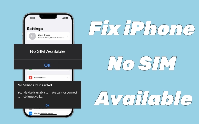 fix iphone no sim available